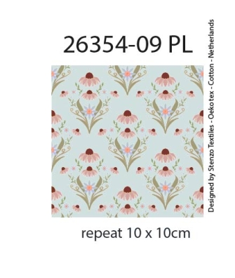 26354-09PL ''Floral Figure'' print