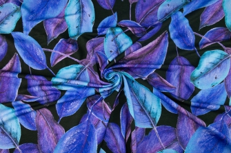 26805-09VI “Veil of Leaves” Viscose-jersey print