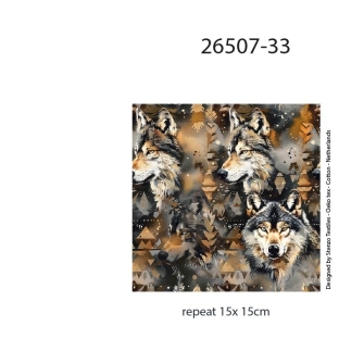 26507-33 ''Mystic Wolves'' FT-print
