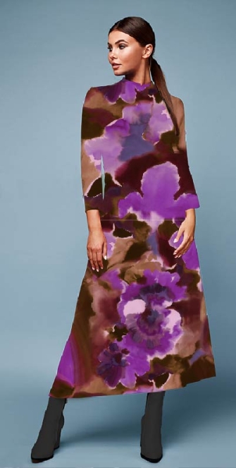 26801-33VI "Whispers of the Mist" Viscose-jersey print