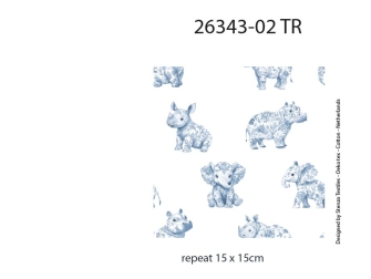 26343-02TR ''Blue Zoo'' print