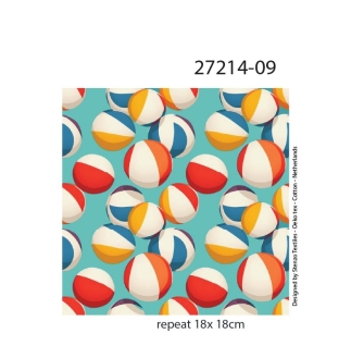 27214-09TR ''Bouncy Beach Balls'' print