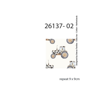 26137-02HD ''Farmer'' Mousseline print