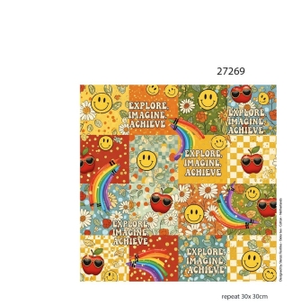 27269TR ''Happy 70's'' print