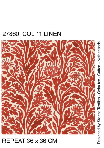 27860-11LI ''Floral Fantasy'' print