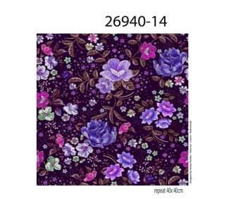 26940-14 ''Garden Embroidery'' print