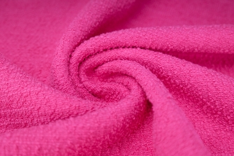 10490-21 (Magenta) Cotton-mix Bouclé