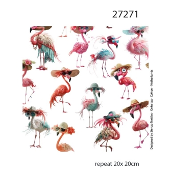 27271TR ''Fancy Flamingo'' print