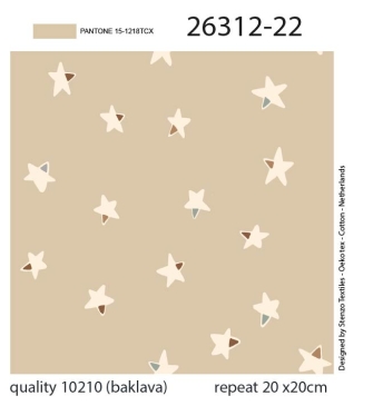 26312-22FT "Cutie Stars'' print