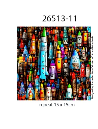 26513-11 ''Rockets to the Stars'' FT-print