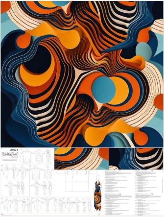 25073 ''Magical'' Wrap-Around Dress Panel