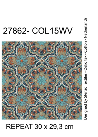 27862-15VW ''Kaleidoscope'' print