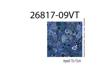 26817-09VI “Retro Spin” Viscose-jersey print