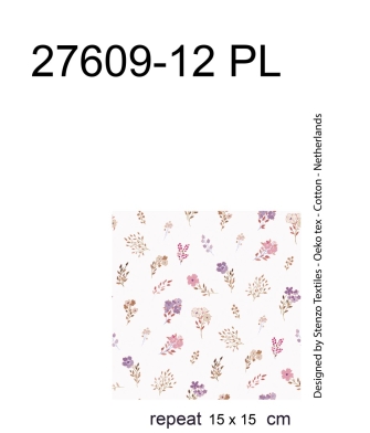 27609-12PL ''Mini Floral'' print