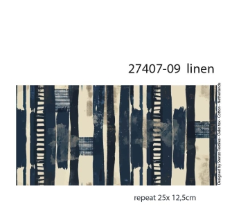 27407-09LI ''Patterned Stripes'' print