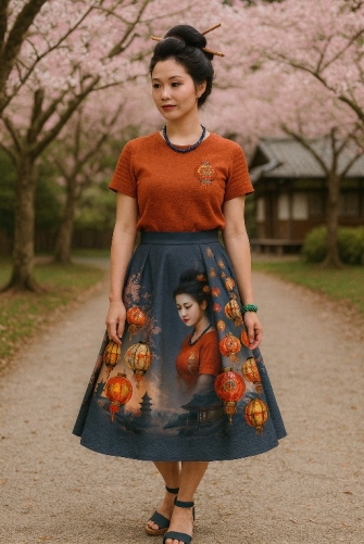 27940 ''Oriental'' Skirt Panel