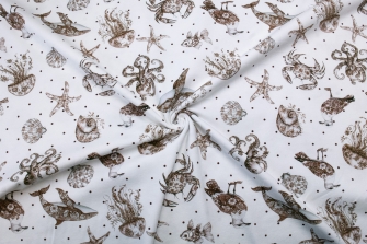 27906-22TR ''Patterned Sealife'' print