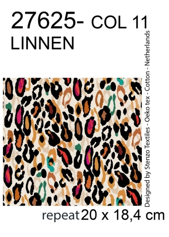 27625-11LI ''Lush Leo'' print