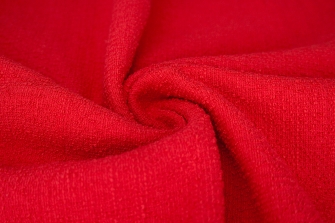 10490-11 (Bright Red) Cotton-mix Bouclé