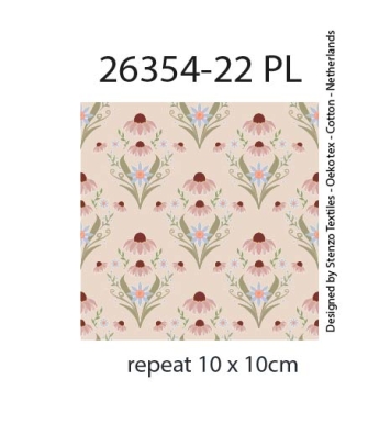 26354-22PL ''Floral Figure'' print