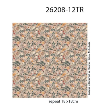 26208-12 ''Millefleurs'' print