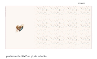 27266-02 ''Leo Heart'' Panel