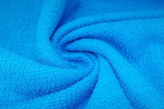 10490-99 (Ocean Blue) Cotton-mix Bouclé