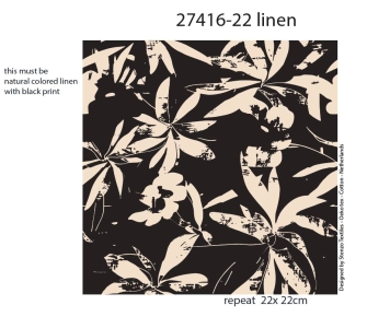 27416-22LI ''Faded Leaves'' print