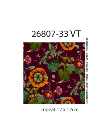 26807-33VI “Winter Bloom” Viscose-jersey print