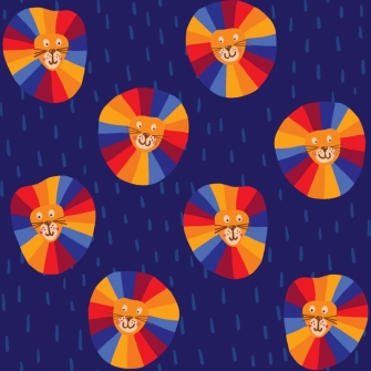 26603-15 ''Disco Lion'' print