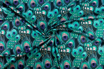 26913-93 ''Peacock leaves'' print