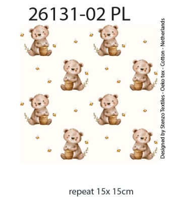 26131-02PL ''Honey Bear'' print