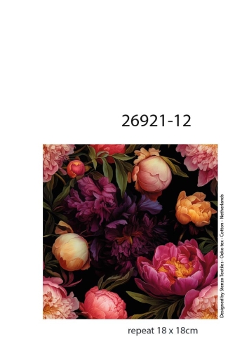 26921-12 ''Bouquet'' allover print