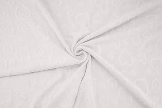 19753-22 ''Offwhite'' Jaquard Hearts