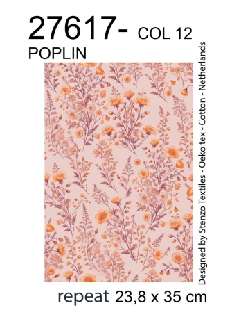 27617-12PL ''Floral Heath'' print