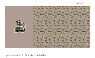 27261-33 ''Dino Safari'' Panel