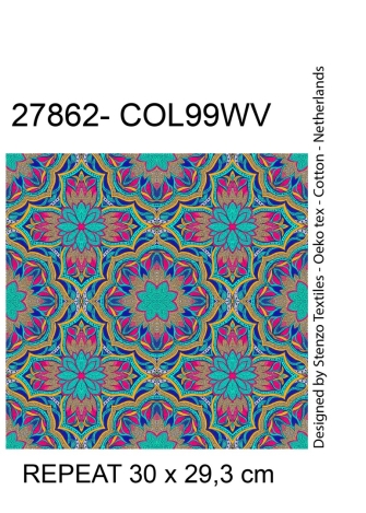 27862-99VW ''Kaleidoscope'' print