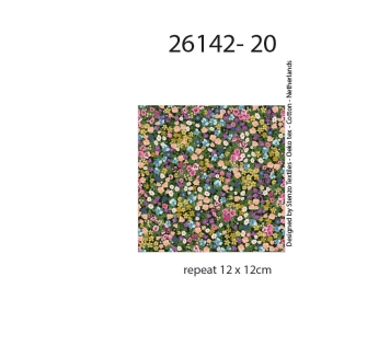 26142-20HD ''Millefleurs'' Mouseline print