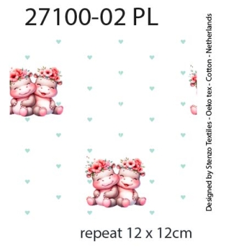 27100-02PL ''Happy Hippo'' print