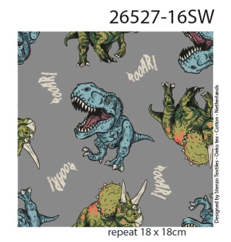26527-16SW ''Roaring Dino's'' print