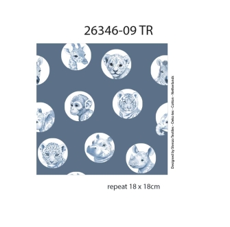 26346-09TR ''Peek-a-Blue'' print