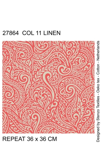 27864-11LI ''Twisted'' print