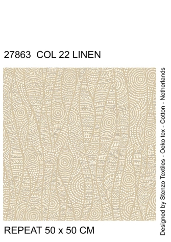 27863-22LI ''Tribal'' print