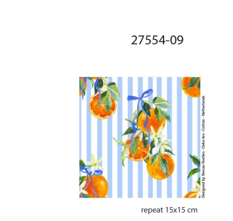 27554-09 ''Pretty Oranges'' print