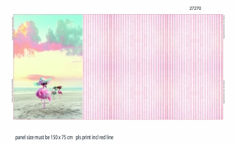 27270 ''Fancy Flamingo'' Panel