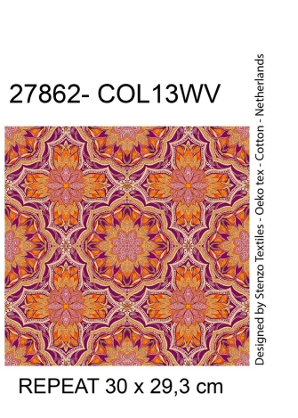27862-13VW Kaleidoscope'' print