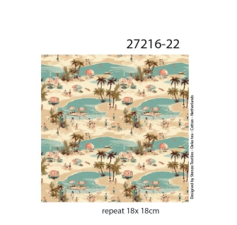 27216-22TR ''Beach Camping'' print