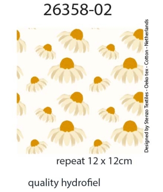 26358-02HD ''White Cone Flower'' print