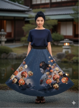 27940 ''Oriental'' Skirt Panel