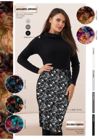 10300-20 (Black) Jacquard Knit